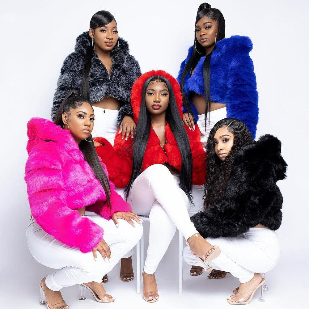 Imitation Fur Overcoat Coat European And American Fashion