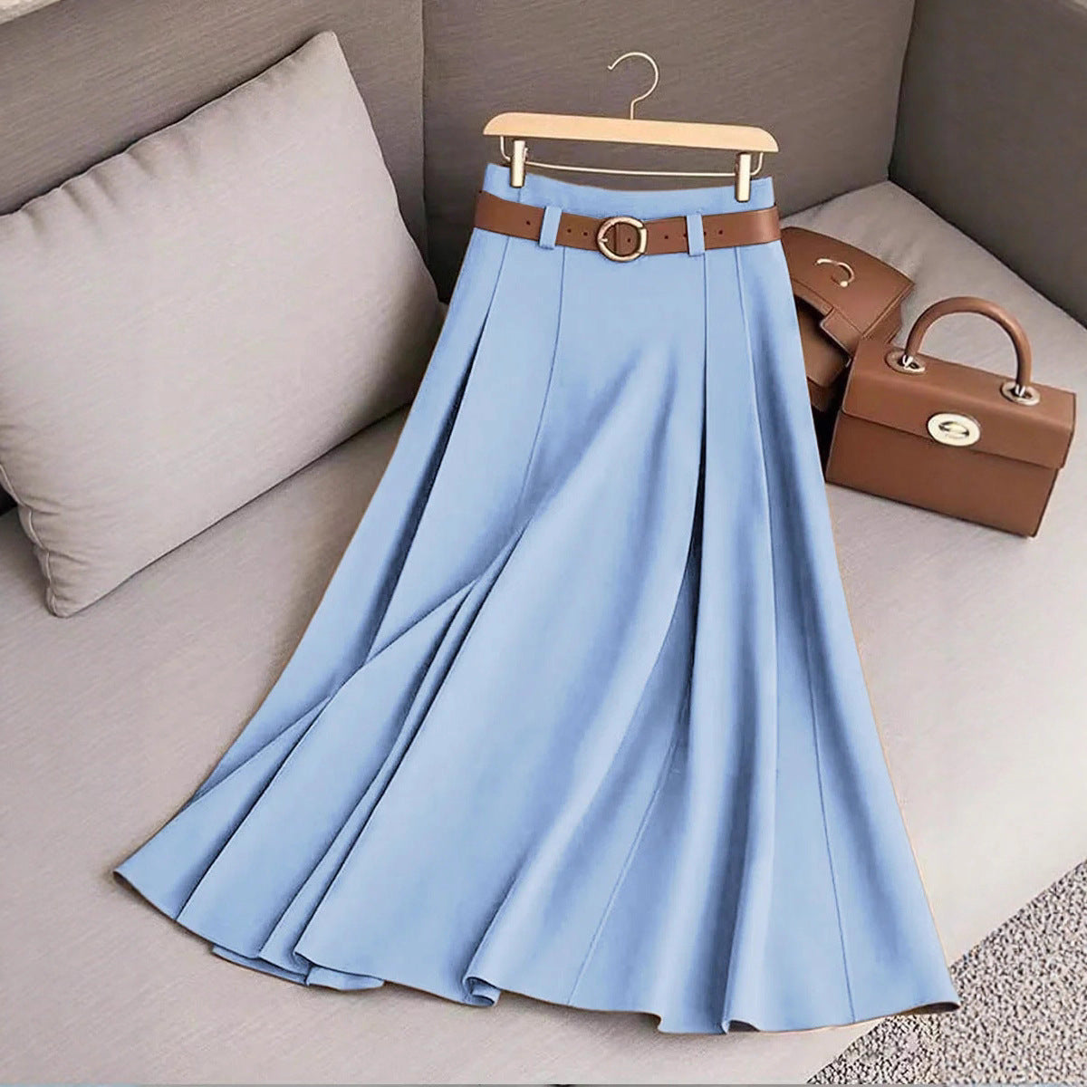 Women's Casual Pleated Skirt Can Be Printed